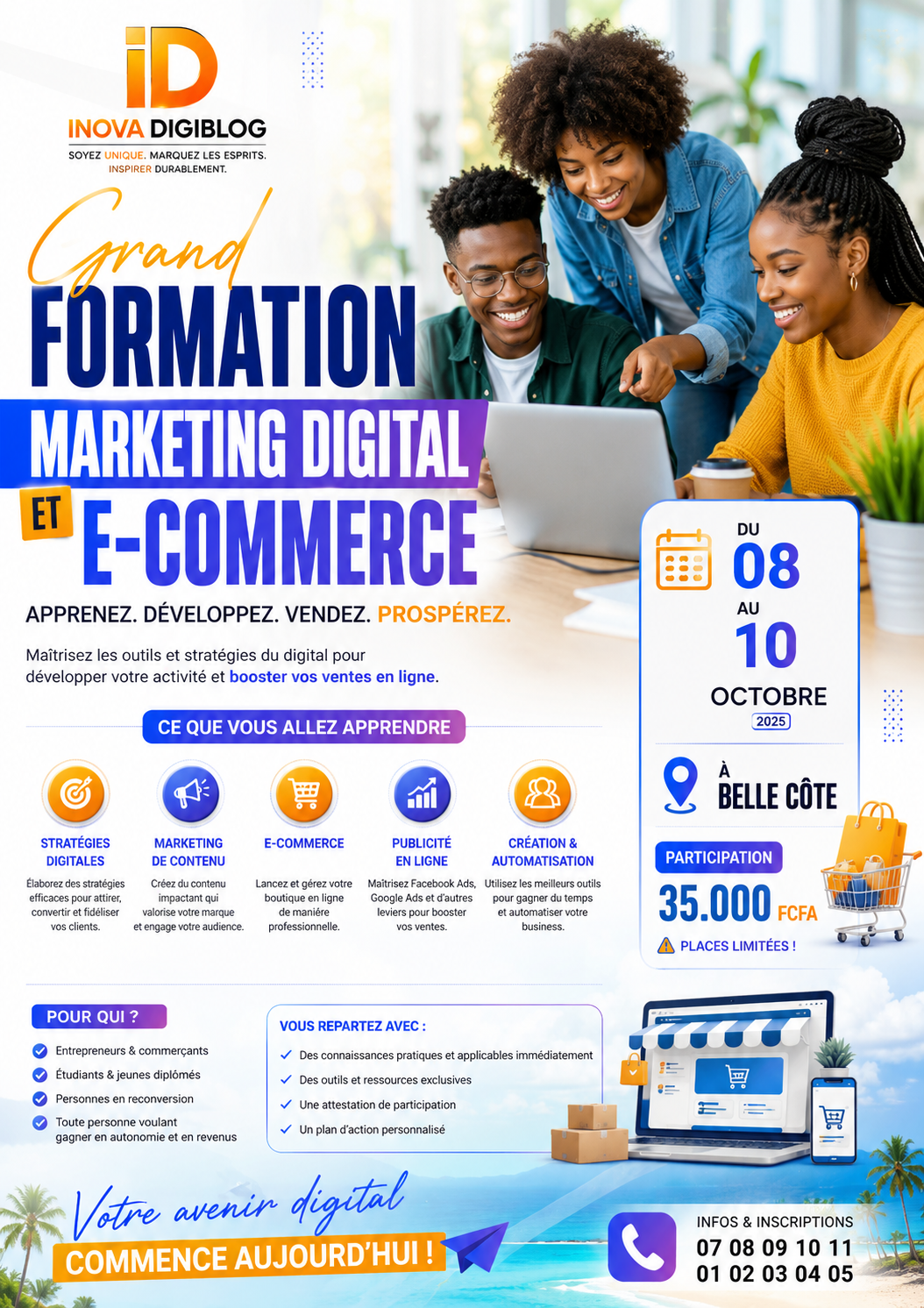 Formation Présentielle · Marketing Digital & E-Commerce