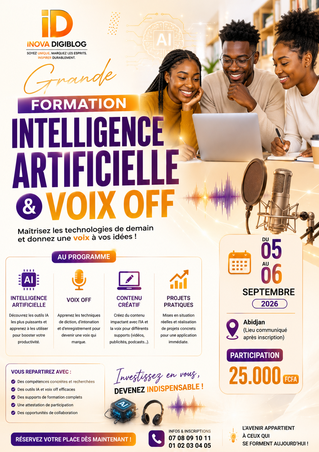 Formation Présentielle · IA & Voix Off